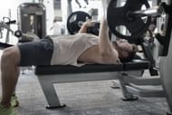 It's a variation of the bench press. (Photo via Pexels/Andrea Piacquadio)